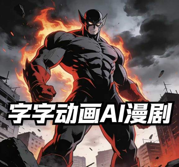 字字动画AI漫剧2026年第1期系统课程，小白看完就能学会实操的漫剧课，单人月收1-3W-985网创