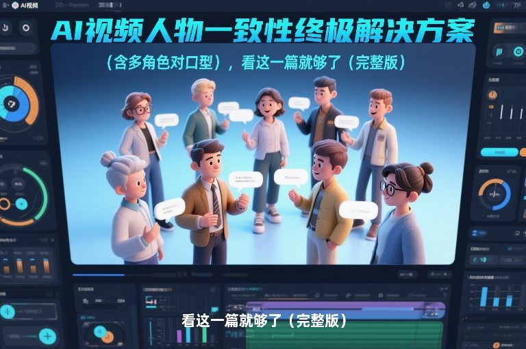 AI视频人物一致性终极解决方案(含多角色对口型)，看这一篇就够了(完整版)-985网创