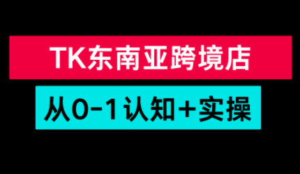 TikTok东南亚跨境从0-1认知实操课-985网创