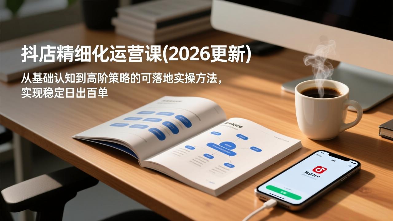 抖店精细化运营课(2026更新-985网创