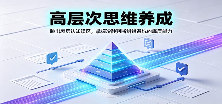 高层次思维养成：跳出表层认知误区，掌握冷静判断纠错避坑的底层能力-985网创