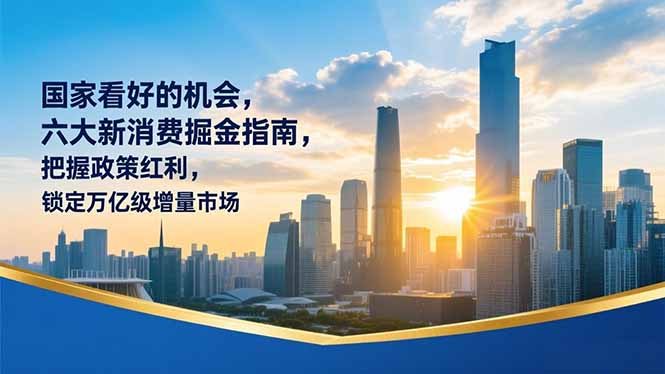 某付费文章：国家看好的机会，六大新消费掘金指南，把握政策红利，锁定万亿级增量市场-985网创