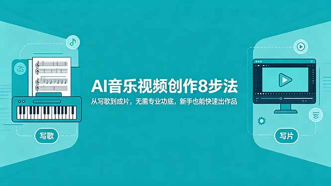 AI音乐视频创作8步法：从写歌到成片，无需专业功底，新手也能快速出作品-985网创