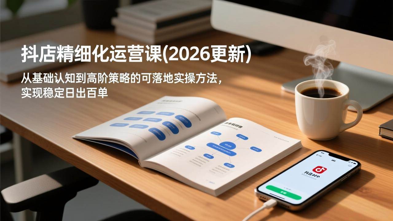 （18842期）抖店精细化运营课(更新6月)，从基础认知到高阶策略的可落地实操方法，实现稳定日出百单-985网创