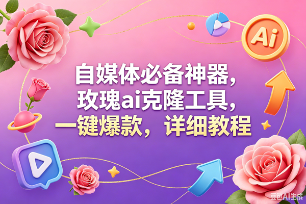 （18852期）玫瑰克隆工具，一键爆款ai，自媒体必备神器，50多个功能，详细教程-985网创