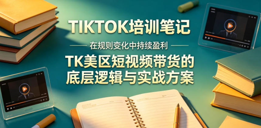视界跨境TIKTOK4月17培训笔记，在规则变化中持续盈利，TK美区短视频带货的底层逻辑与实战方案【文档】-985网创