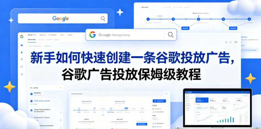 新手如何快速创建一条谷歌投放广告，谷歌广告投放保姆级教程-985网创