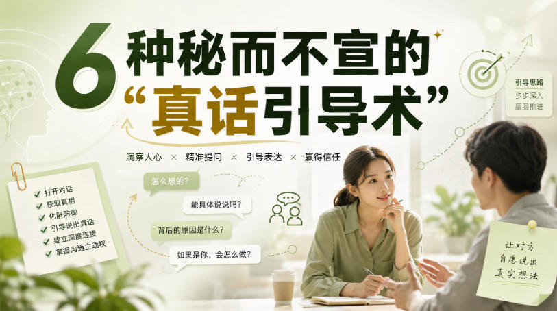 付费文章：6种秘而不宣的“真话引导术”-985网创