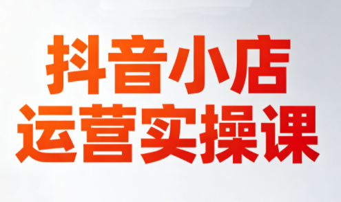 李老师·抖音小店运营实操课(更新2026)-985网创