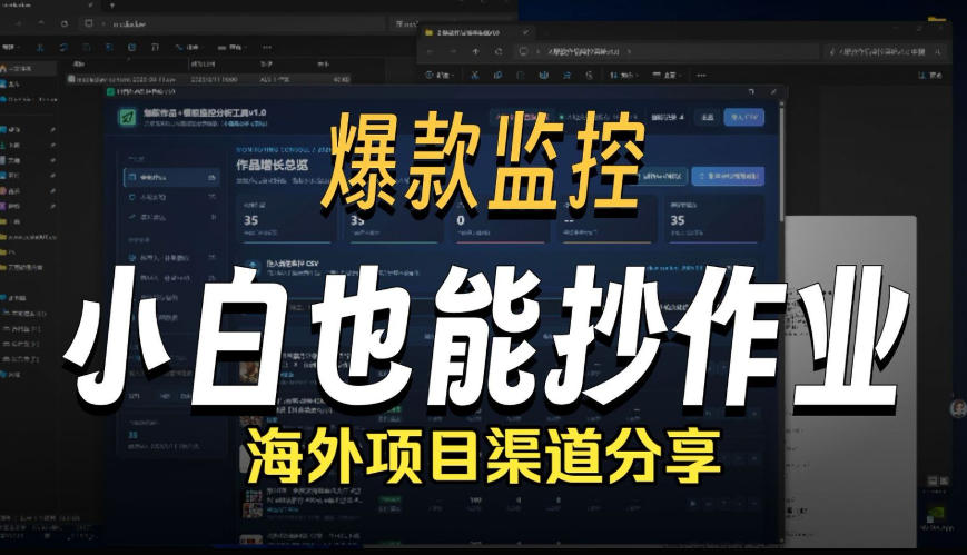 抖音爆款数据监控工具_海外网盘拉新渠道-985网创
