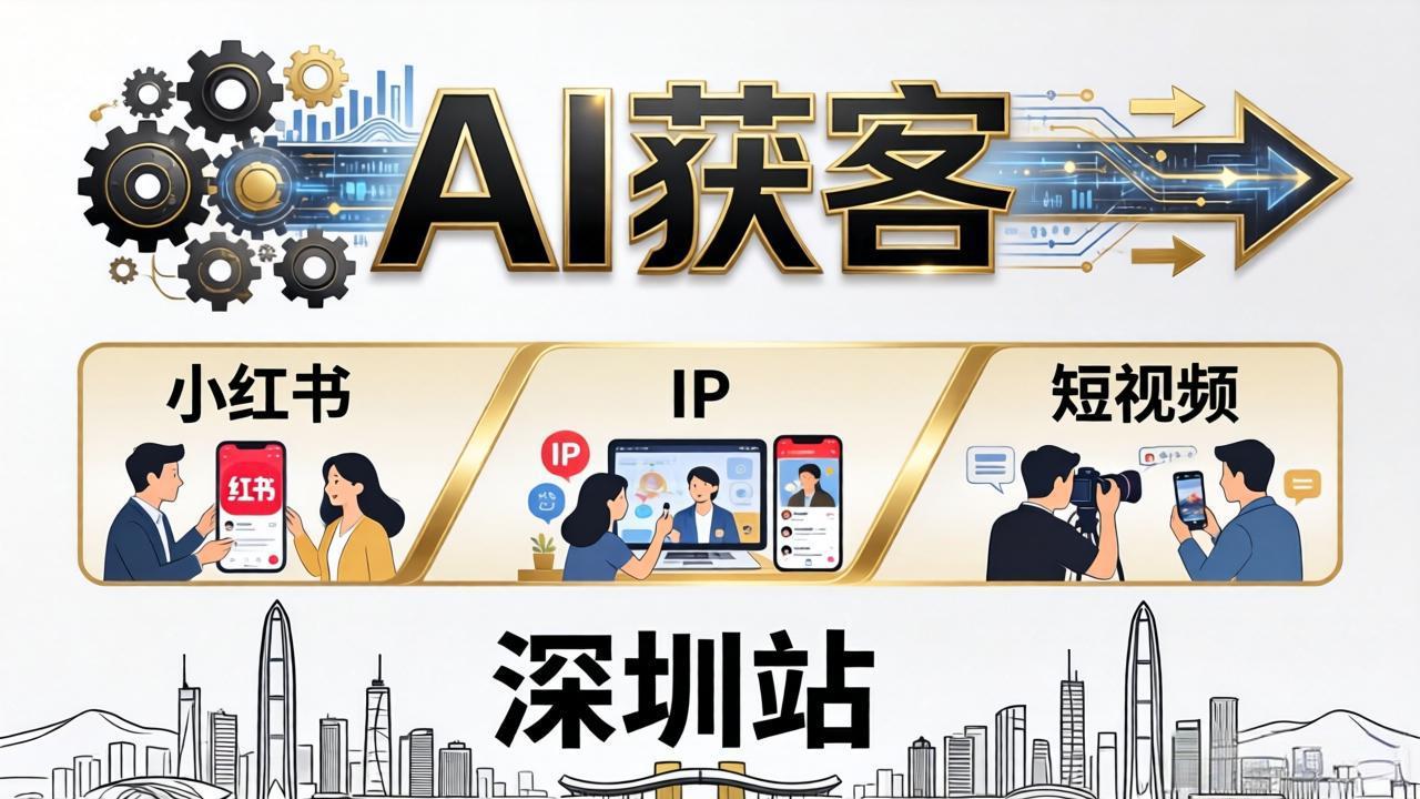 2026AI获客大课深圳站：4月17日-19日3天2夜拆透小红书+IP+短视频，老板操盘手必来-985网创