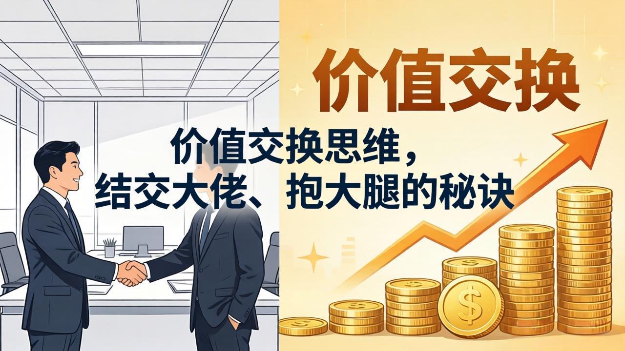 某付费文章：价值交换思维，结交大佬、抱大腿的秘诀-985网创
