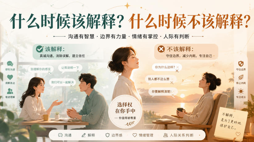 付费文章：什么时候该解释？什么时候不该解释？-985网创