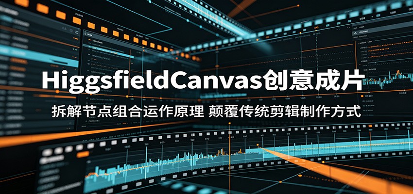 HiggsfieldCanvas创意成片：拆解节点组合运作原理，颠覆传统剪辑制作方式-985网创