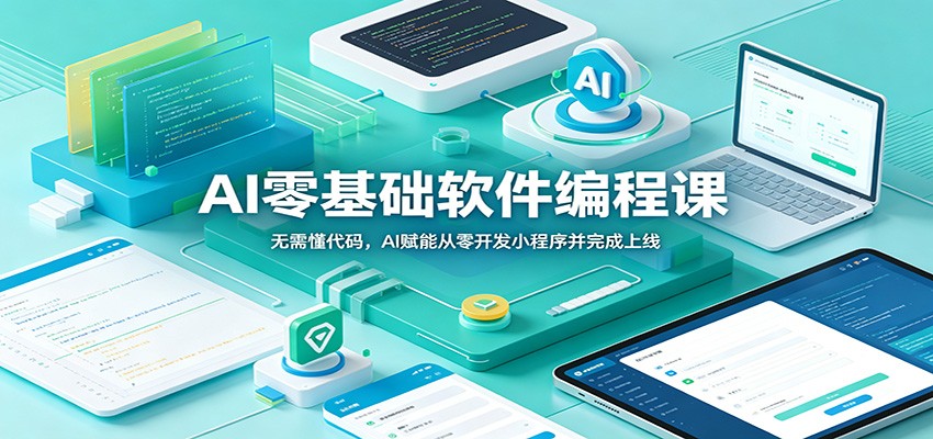 AI零基础软件编程课：无需懂代码，AI赋能从零开发小程序并完成上线-985网创