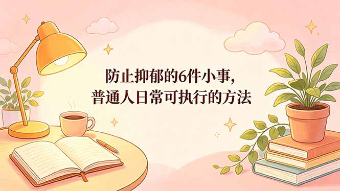 付费文章：防止抑郁的6件小事，普通人日常可执行的方法-985网创