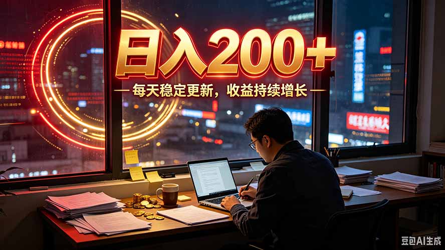 番茄达人变现新玩法，全自动运行 每日300+-985网创