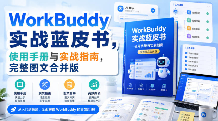 WorkBuddy实战蓝皮书，使用手册与实战指南，完整图文合并版-985网创