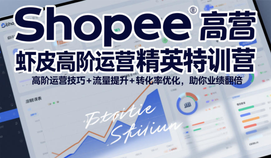 Shopee虾皮高阶运营精英特训营，高阶运营技巧+流量提升+转化率优化，助你业绩翻倍-985网创