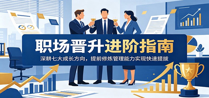 职场晋升进阶指南：深耕七大成长方向，提前修炼管理能力实现快速提拔-985网创