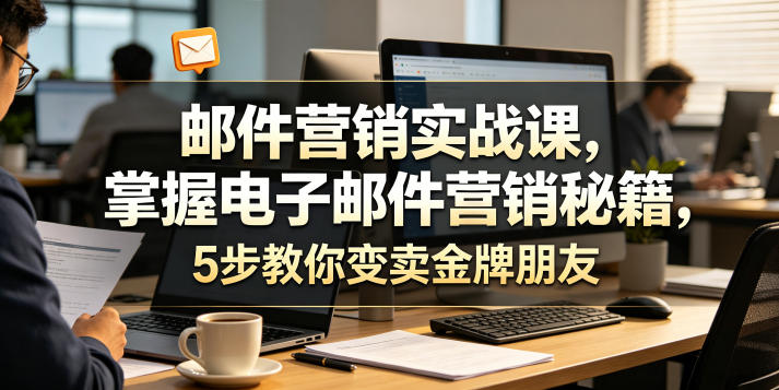 邮件营销实战课，掌握电子邮件营销秘籍，5步教你变卖金牌朋友【原创双语字幕】-985网创
