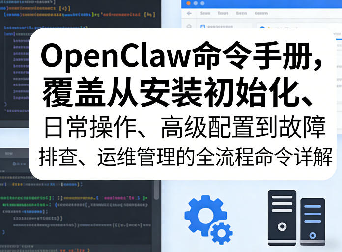 OpenClaw命令手册，覆盖从安装初始化、日常操作、高级配置到故障排查、运维管理的全流程命令详解-985网创