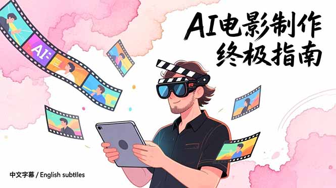 AI电影制作终极指南：从创意到成片，系统掌握智能影视全流程实战课(中英字幕-985网创