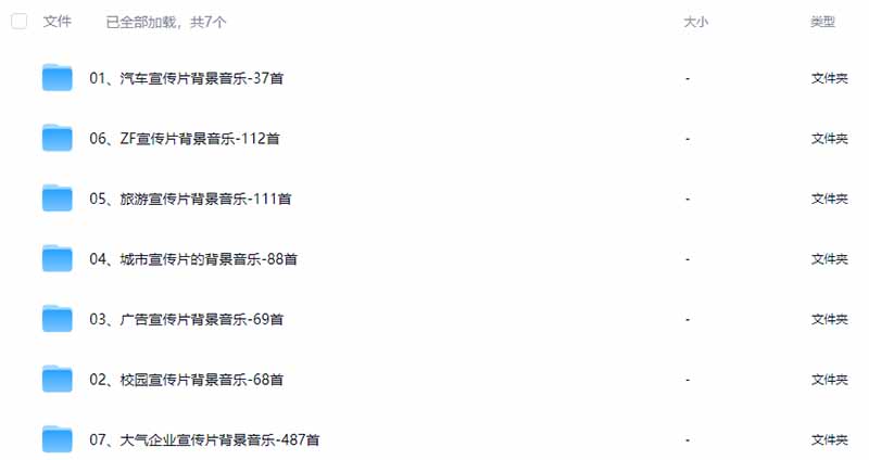 图片[3]-某宝付费购买，常用6G音效合集！970+首宣传片背景音乐，无版权可商用大气素材，分类清晰，高质量内容-985网创