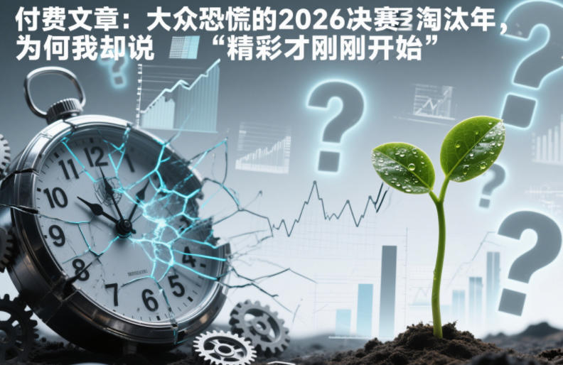 付费文章：大众恐慌的2026决赛淘汰年，为何我却说“精彩才刚刚开始”？-985网创