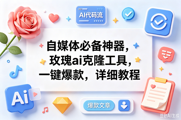 （18882期）玫瑰克隆ai工具，一键爆款ai工具，自媒体必备神器，50多个功能，详细教程-985网创
