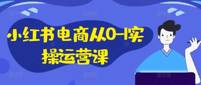 小红书电商从0-1实操运营课，小红书手机实操小红书/IP和私域课/小红书电商电脑实操板块等-985网创