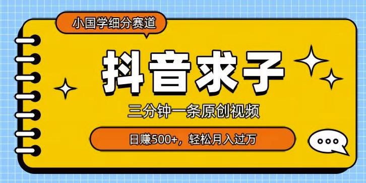 小国学细分赛道，三分钟一条原创视频，日赚500+，可矩阵复制-985网创