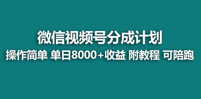 【蓝海项目】视频号分成计划最新玩法，单天收益8000+，附玩法教程，24年...-985网创