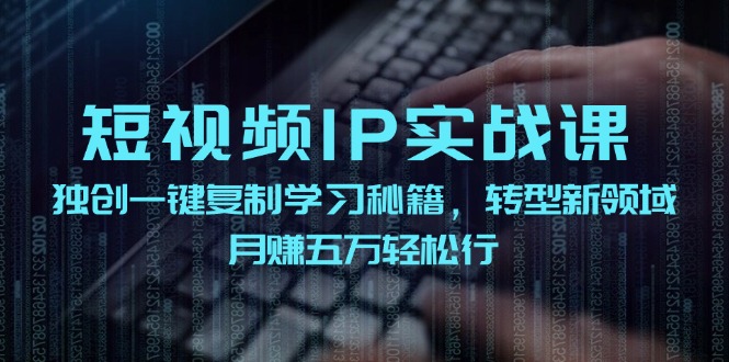 短视频IP实战课，独创一键复制学习秘籍，转战新领域，月赚五万轻松行-985网创
