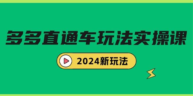 (9412期)多多直通车玩法实战课，2024新玩法(7节课)-985网创