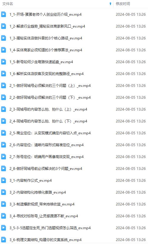 图片[1]-实体店老板获客特训营：认知、定位、文案、矩阵、直播、AI等(72节-985网创