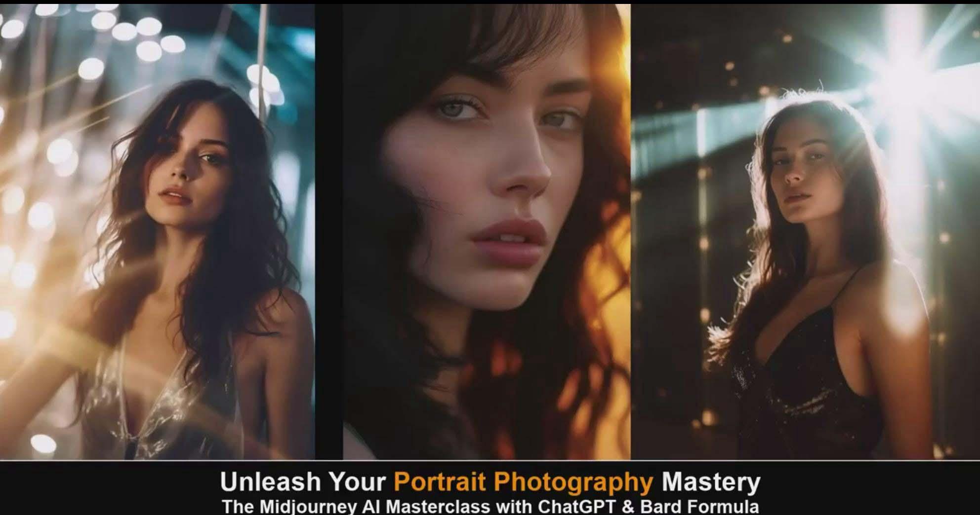 图片[6]-(9312期)Midjourney v5 ChatGPT 和 Bard AI人工智能人像摄影大师班-15节-中英字幕-985网创