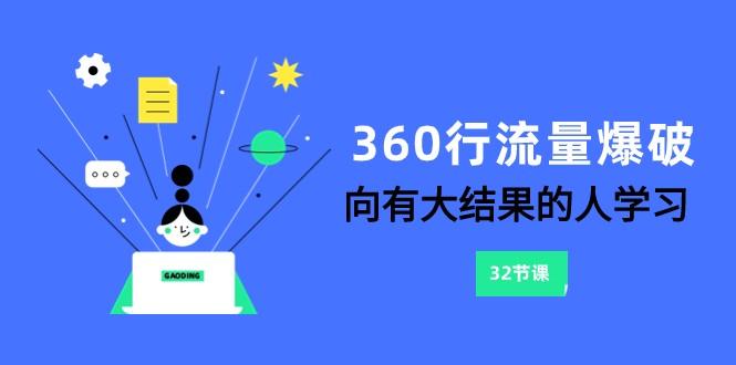 360行流量爆破，向有大结果的人学习(更新58节课)-985网创