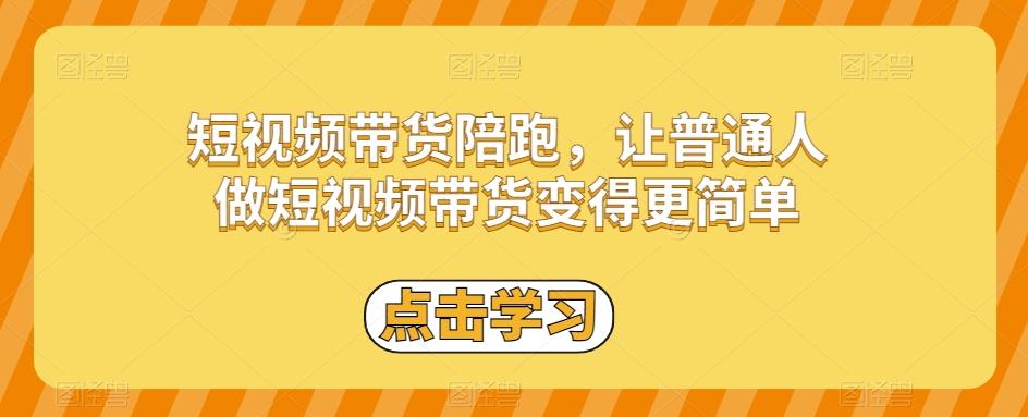 短视频带货陪跑，让普通人做短视频带货变得更简单-985网创