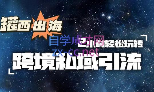 罐西老师·零基础学会跨境私域引流-985网创