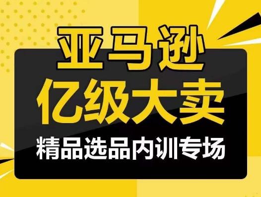 亚马逊亿级大卖-精品选品内训专场，亿级卖家分享选品成功之道-985网创