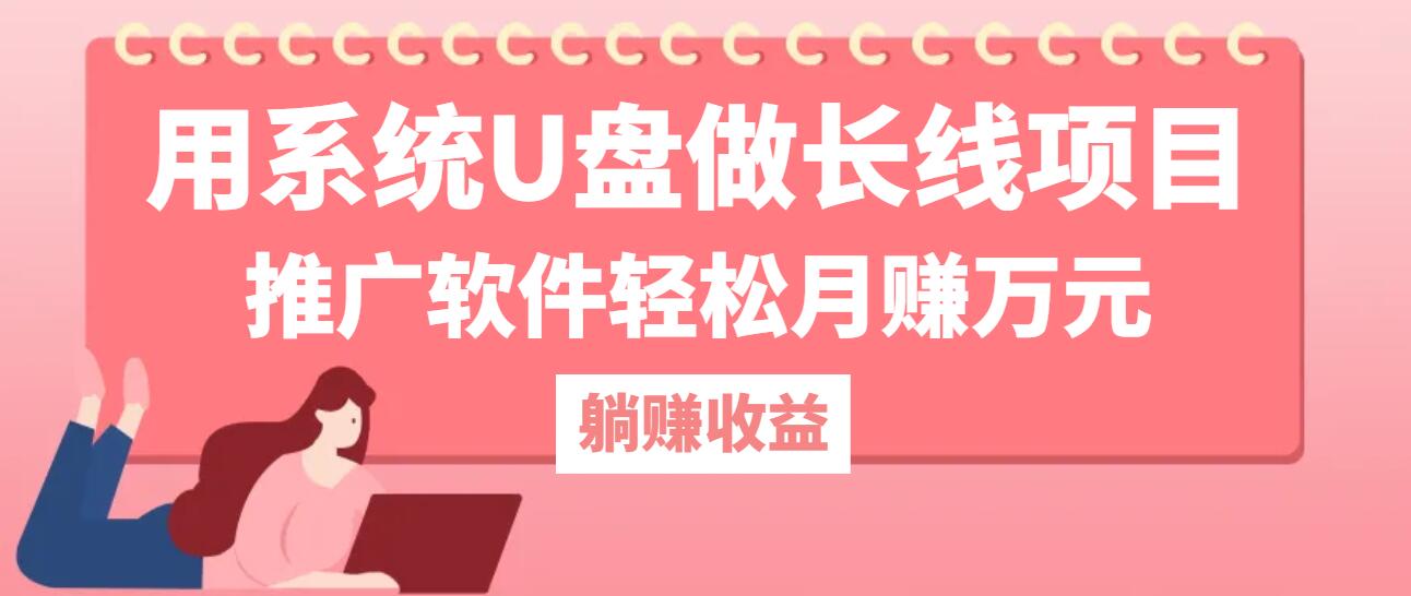 用系统U盘做长线项目，推广软件轻松月赚万元-985网创