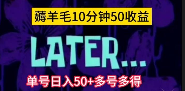 美团薅羊毛玩法，单号日入50+多号多得【仅揭秘】-985网创