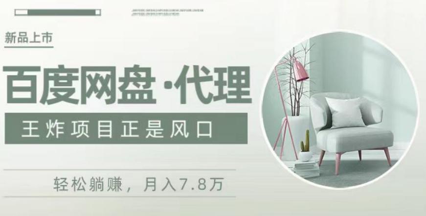 度盘代理，月入7w保姆级全方位教程-985网创
