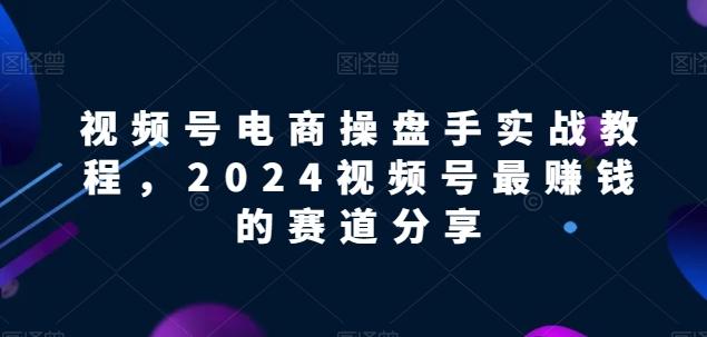 视频号电商实战教程，2024视频号最赚钱的赛道分享-985网创