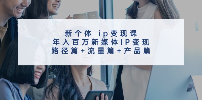 新个体ip变现课，年入百万新媒体IP变现，路径篇+流量篇+产品篇-985网创