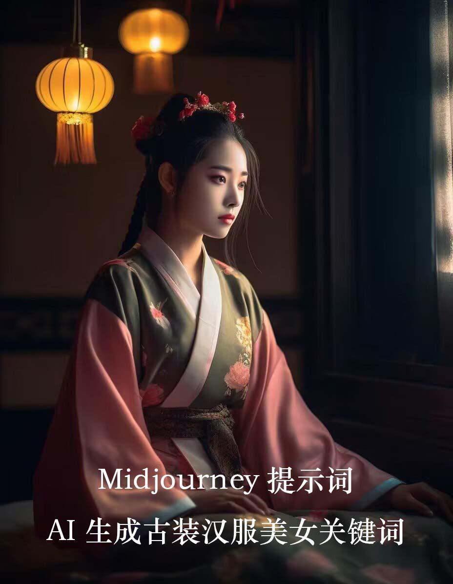 Midjourney关键词-AI生成中国风古装汉服美女人像提示关键词-985网创