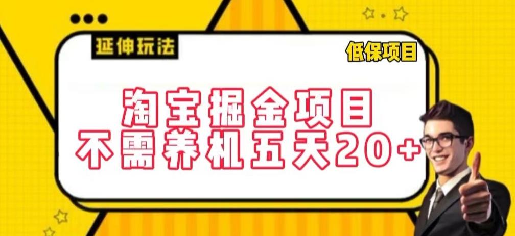 淘宝掘金项目，不需养机，五天20+，每天只需要花三四个小时【揭秘】-985网创
