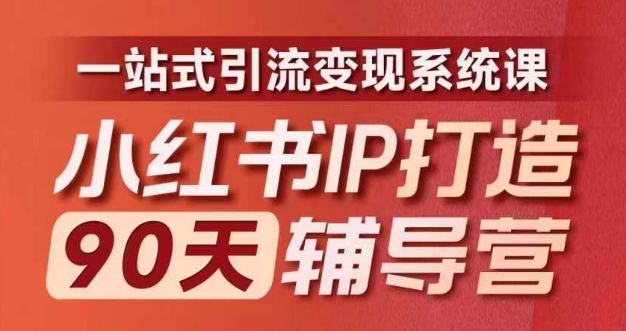 小红书IP打造90天辅导营(第十期)​内容全面升级，一站式引流变现系统课-985网创