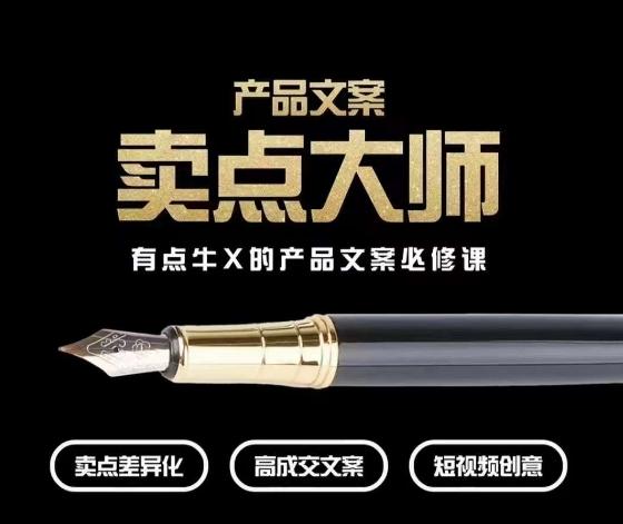产品文案【卖点大师】高转化电商，有点牛X的产品文案必修课-985网创